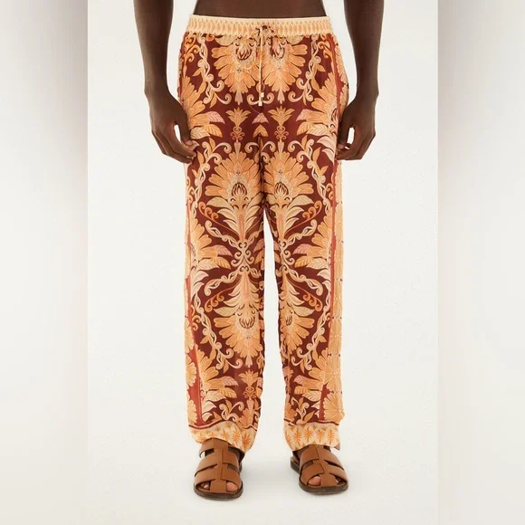 Red Wonderful Tapestry Pants - Picture 4 of 5